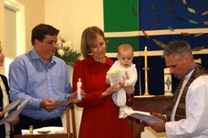 Image of a Infant Baptism and Dedication at St Michael and All Angels
